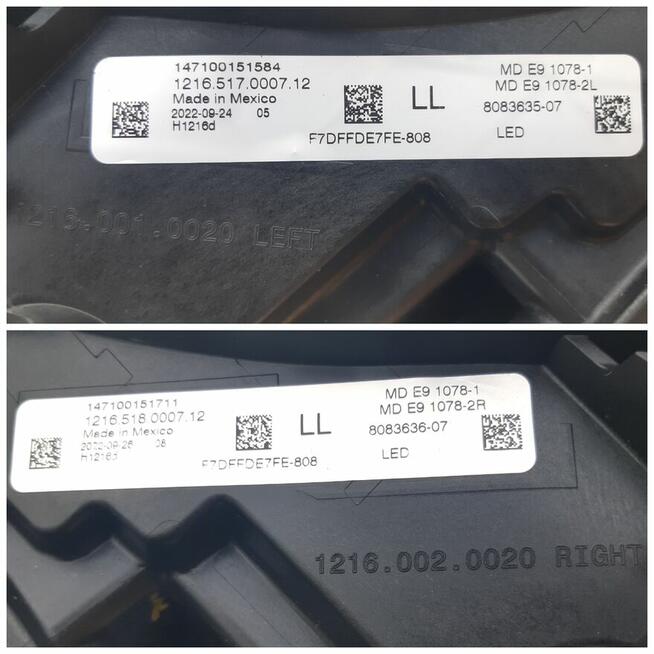 REFLEKTOR LEWY PRAWY FULL LED SHADOW BLACK BMW M2 G42 G87