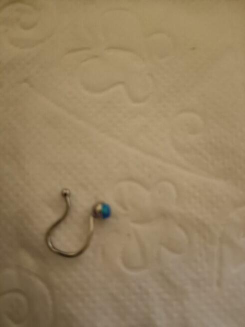 fake piercing, klips do nosa, kółko