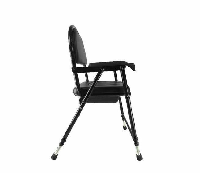 Krzesło toaletowe tapicerowane wodoodporne składane