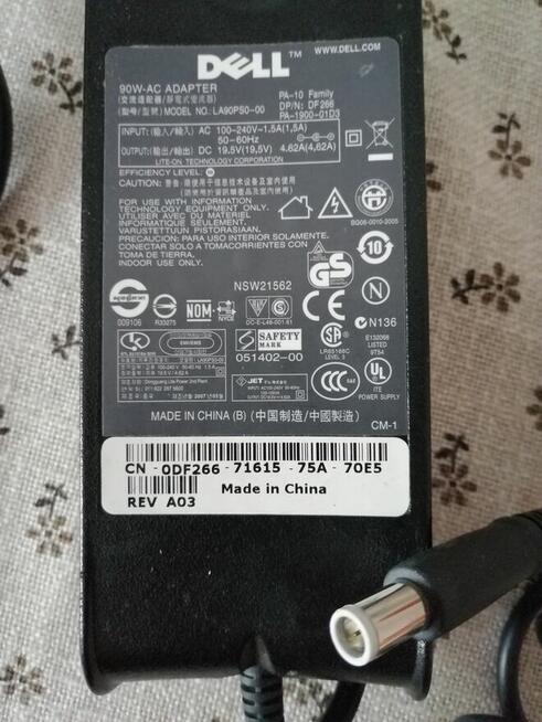 ZASILACZ -ŁADOWARKA DELL 90W.