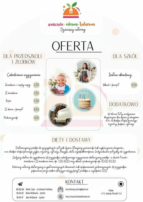 Catering dla przedszkoli, żłobków i szkół