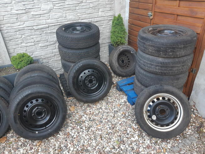 Koła Felgi stalowe + opony 205/60R16 185/65R15 Komplety Poje