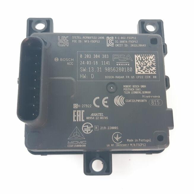 RADAR SENSOR OPEL ASTRA L PEUGEOT 308 III 9856280180