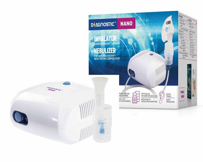 Inhalator nebulizator tłokowy Diagnostic Nano