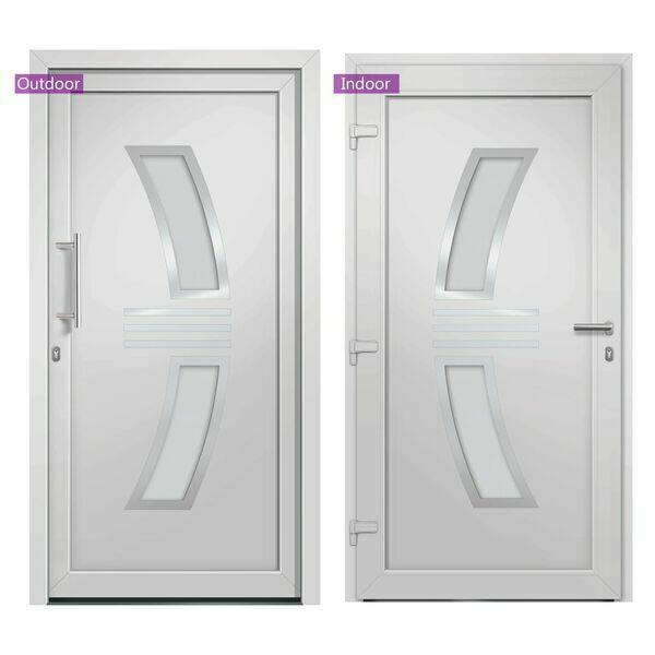 Drzwi frontowe, białe, 88 x 200 cm vidaXL