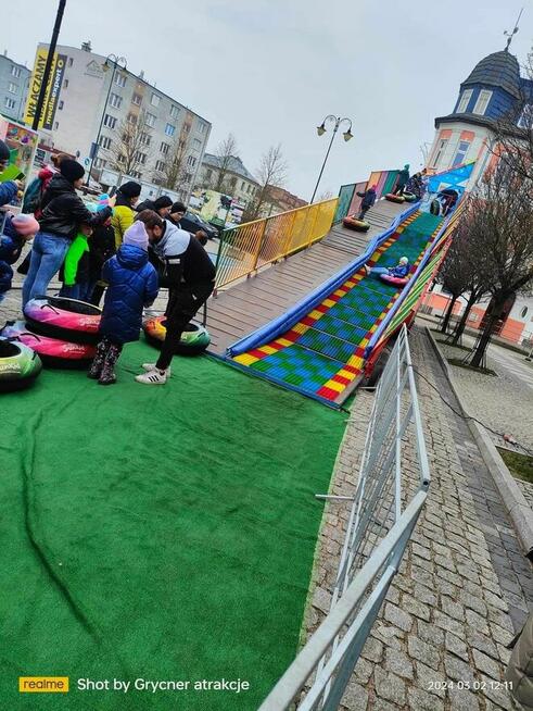 Snow tubing, zjeżdżalnia pontonowa,