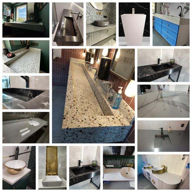 Blaty Kamienne Konglomerat Spiek Marmur Teraz