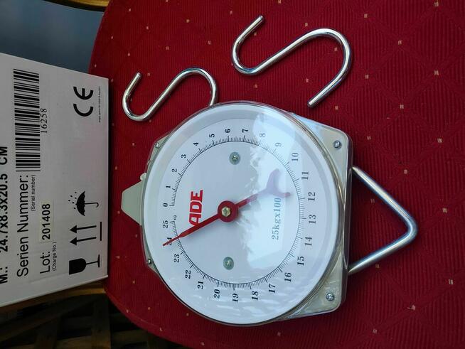 Waga Mechaniczna Zegarowa na haczyk hak wisząca metalowa