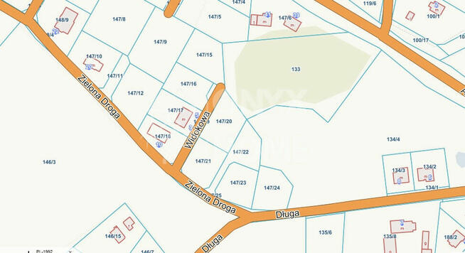 Działka inwestycyjna Załęże gm. Przodkowo, Widokowa