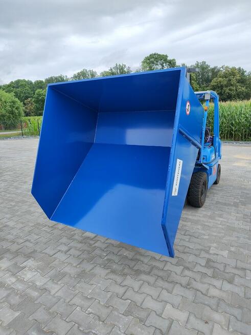 Kontener koleba do wózka widłowego 1,5m3 złom, drewno