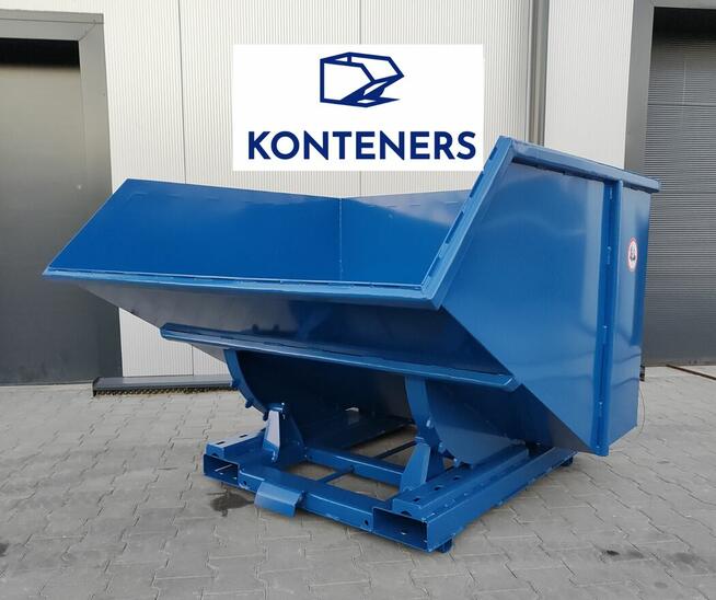 Kontener koleba do wózka widłowego 1,5m3 złom, drewno