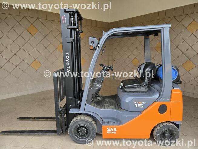 Wózek widłowy TOYOTA 8FGF15 jak nowy, 8FG15 widlak Linde