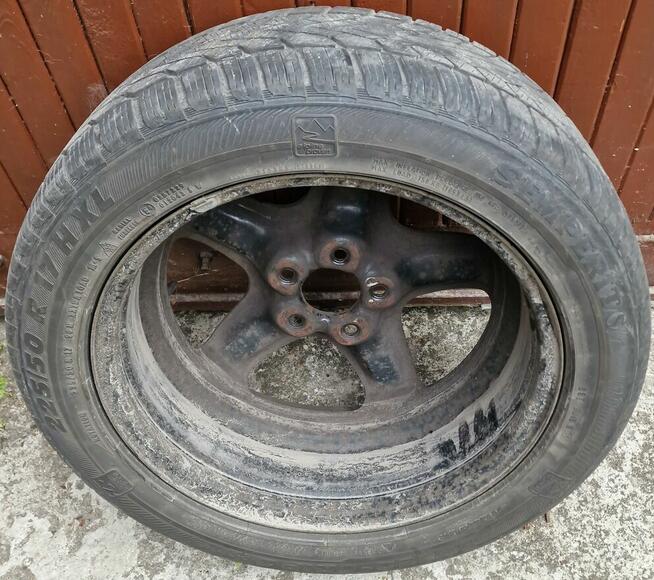 R17 4szt. felg pięcioramiennych + opony letnie i zimowe