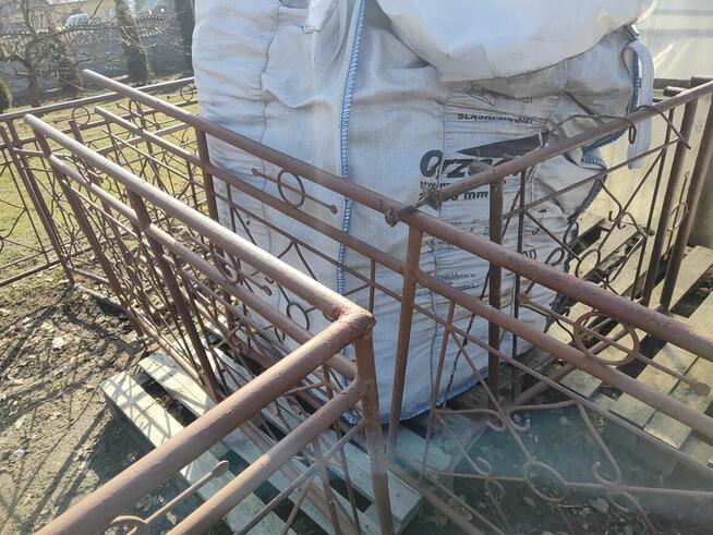 Balkon metalowy, balustrada, dwie sztuki