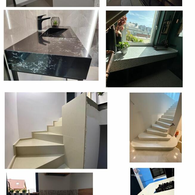 Blaty Schody Parapety Kuchnne Łazienkowe Granit Konglomerat