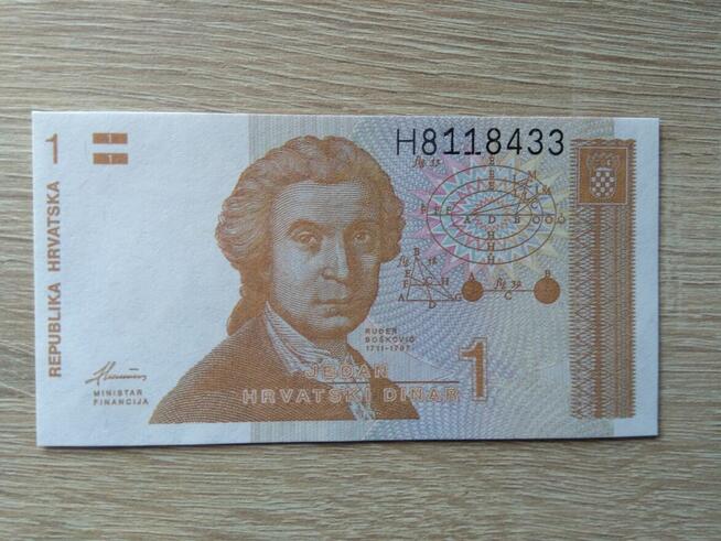 Banknot 1 dinar Chorwacja
