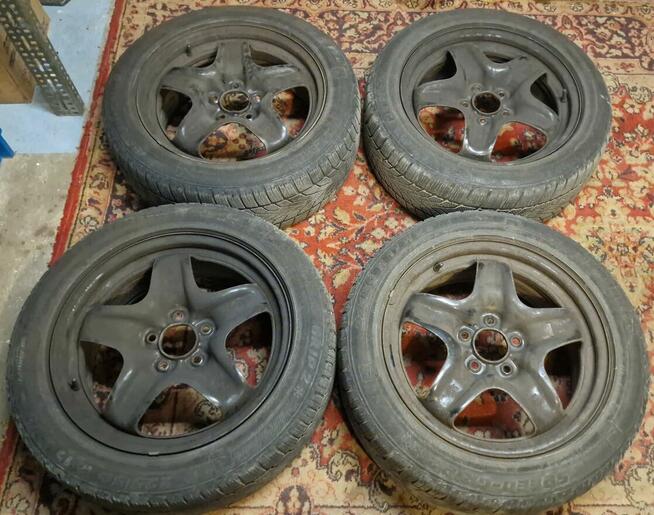 R17 4szt. felg pięcioramiennych + opony letnie i zimowe