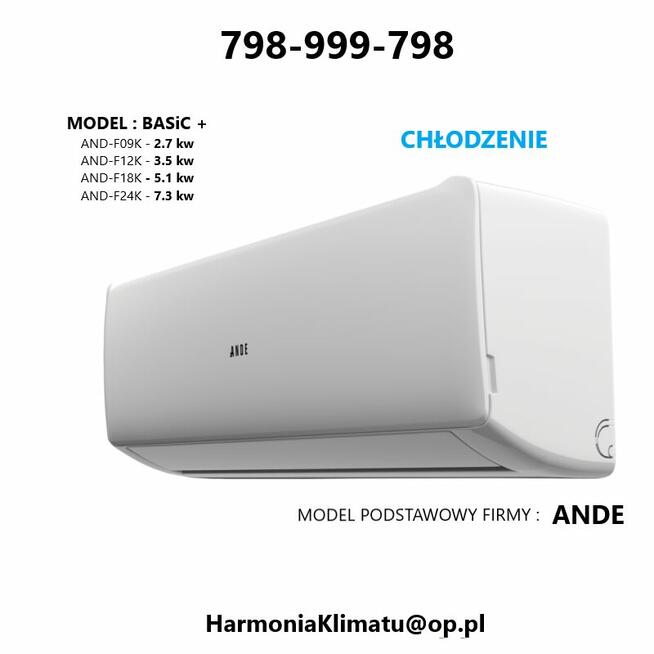 KLIMATYZACJA dla domu biura 2.7kw HARMONIA KLIMATU SP. Z O.O