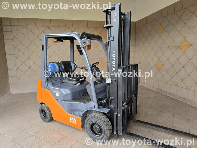 Wózek widłowy TOYOTA 8FGF15 jak nowy, 8FG15 widlak Linde