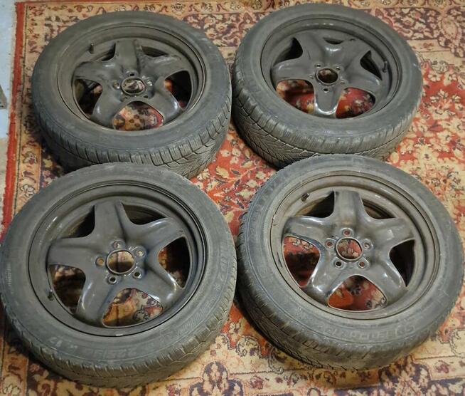 R17 4szt. felg pięcioramiennych + opony letnie i zimowe