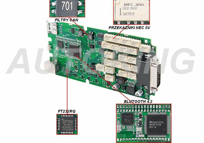 interfejs diagnostyczny wow autobus tir cieżarowy przyczepa