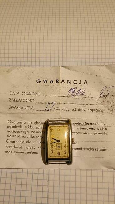 Zegarek Longines Rectangular z 1937