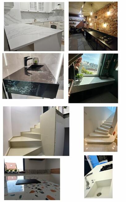 Blaty Kamienne Konglomerat Spiek Marmur Teraz