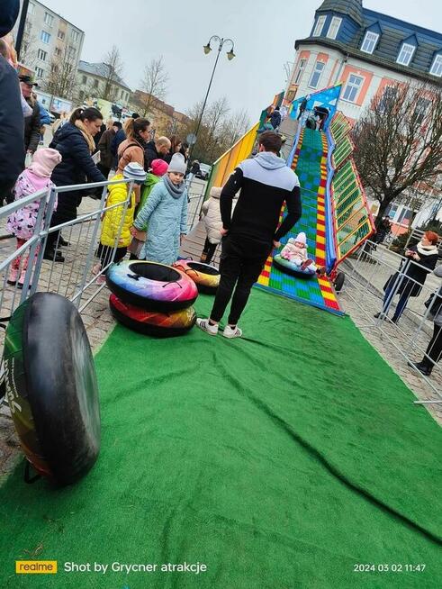 Snow tubing, zjeżdżalnia pontonowa,