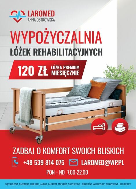 Wypożyczalnia łóżek rehabilitacyjnych