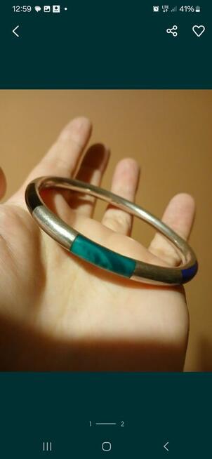 Bransoletka bangla srebro 925 mexico