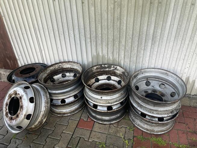 Sprzedam felgi stalowe do ciężarówki – 22.5x7.50, 8 otworów