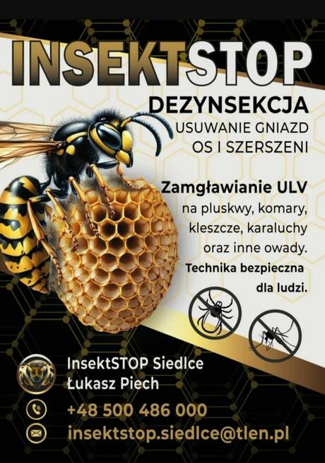 Sprawdź nas także na Facebooku: InsektSTOP Siedlce