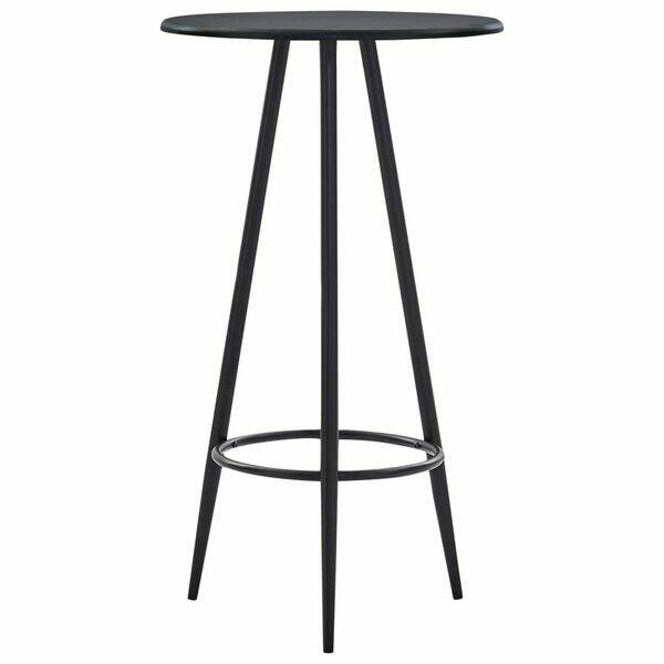 Stolik barowy, czarny, 60 x 107,5 cm, MDF vidaXL