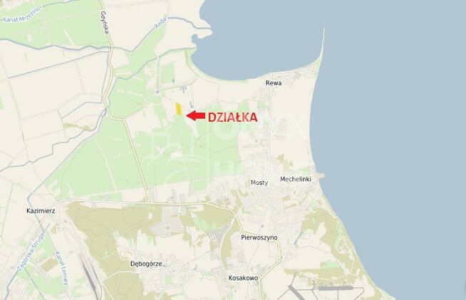 Działka rolna Mosty gm. Kosakowo,