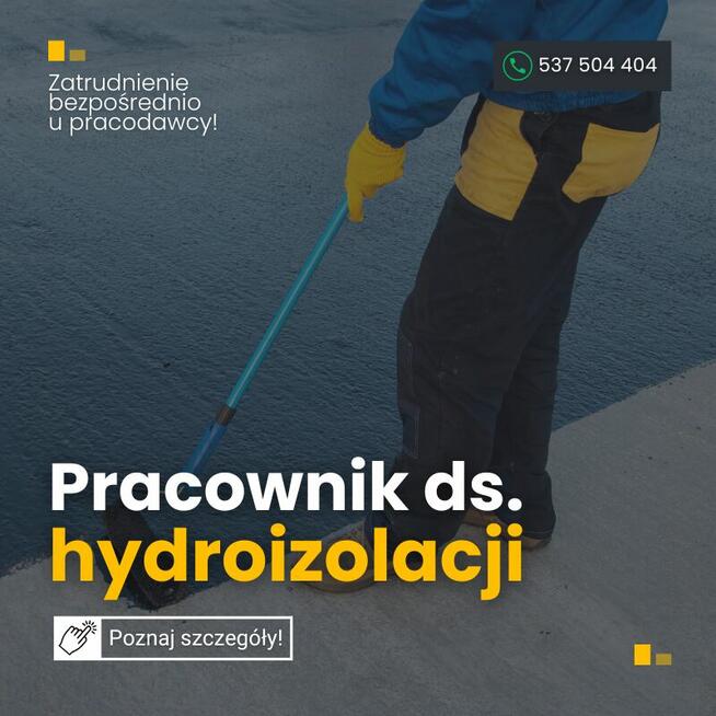 Pracownik ds. hydroizolacji i iniekcji ciśnieniowych