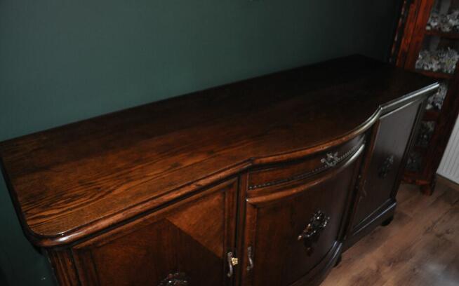 stara komoda rzeźbiona bufet antyk