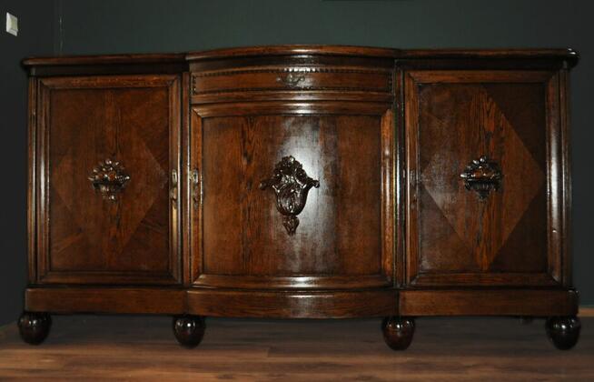 stara komoda rzeźbiona bufet antyk