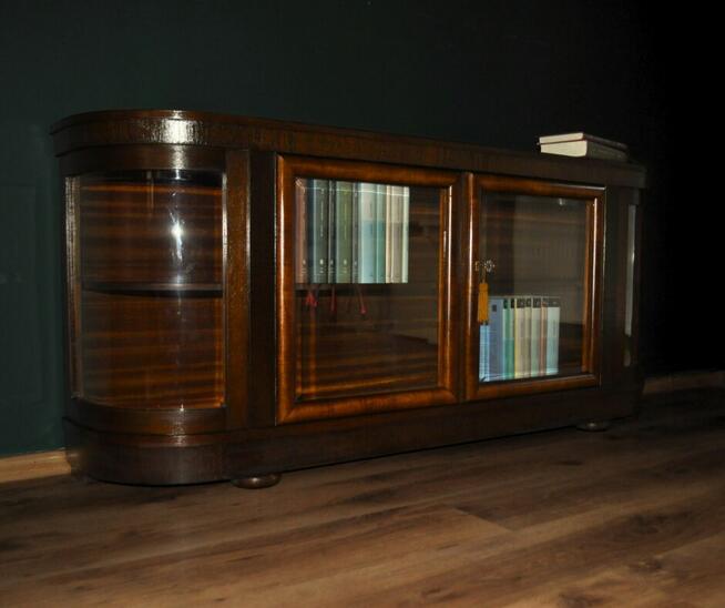 stara witryna biblioteka komoda antyk