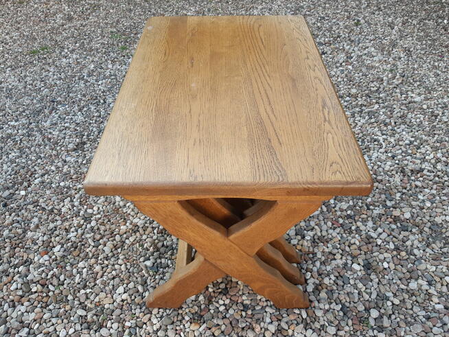 Stoliki Trojaki Kwietniki Stolik Kwietnik Dębowe Zestaw 3szt