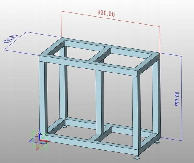 Stelaż stalowy pod akwarium mocny na wymiar
