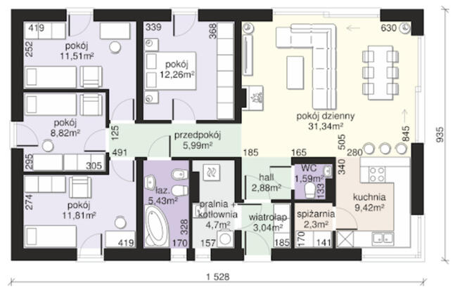 Dom w stanie surowym otwartym - Zwierzchów