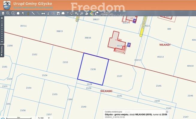 Działki na sprzedaż - Wilkasy, ul. Jarzębinowa