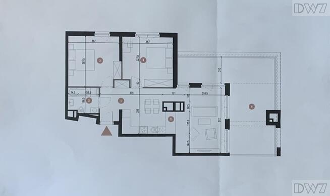 3 pokoje,widok na Wawel i Tatry,taras 35 m2
