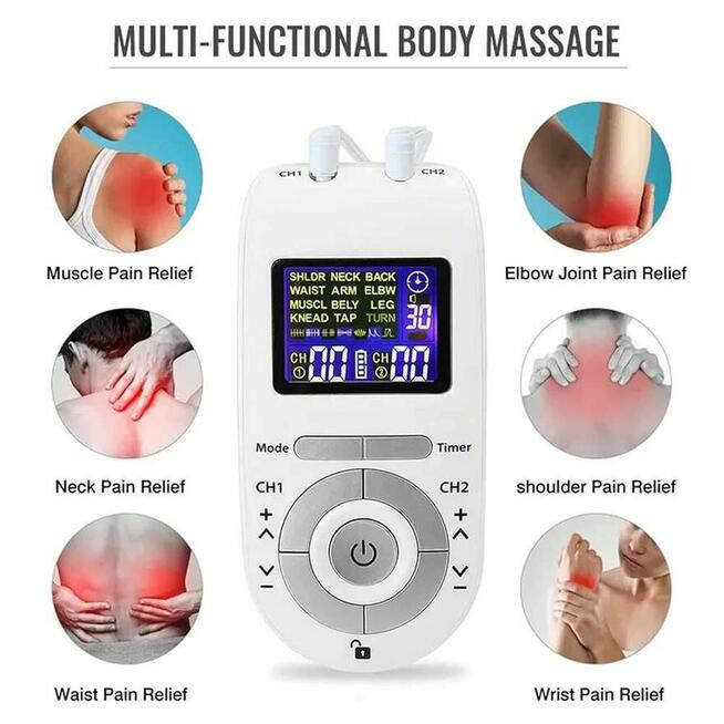 Elektrostymulator mięśni EMS nerwów TENS Masażer do Masażu