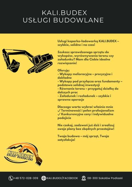 Usługi koparko-ładowarką