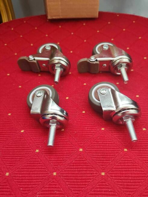 Kółka Meblowe obrotowe hamulec do mebli stołu fotela szafki