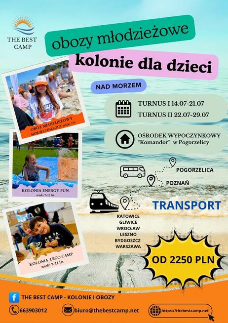 KOLONIE DLA DZIECI I OBOZY MŁODZIEŻOWE NAD MORZEM