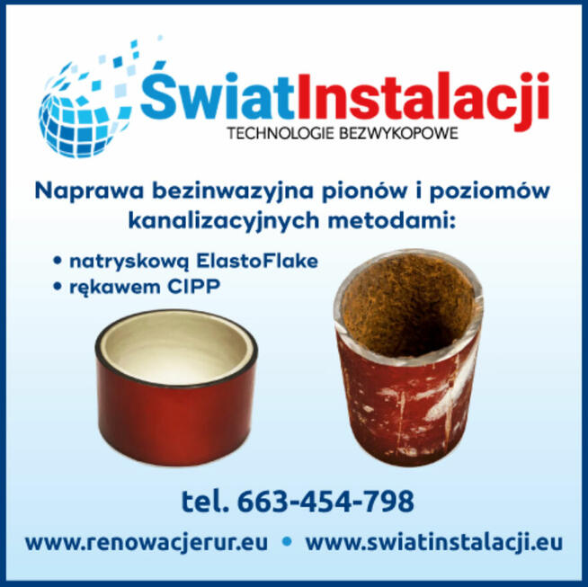 Renowacja rur kanalizacyjnych bez kucia | Uszczelnianie rur
