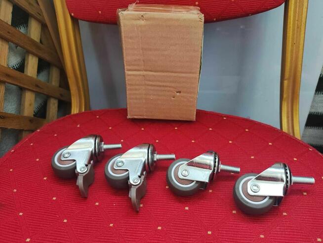 Kółka Meblowe obrotowe hamulec do mebli stołu fotela szafki