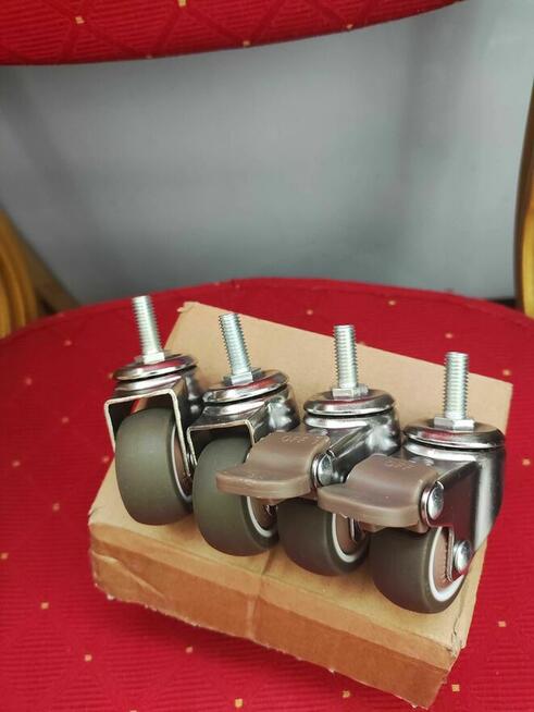 Kółka Meblowe obrotowe hamulec do mebli stołu fotela szafki